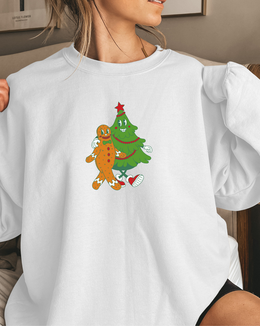 Christmas Gingerbread/Tree  Sweatshirt